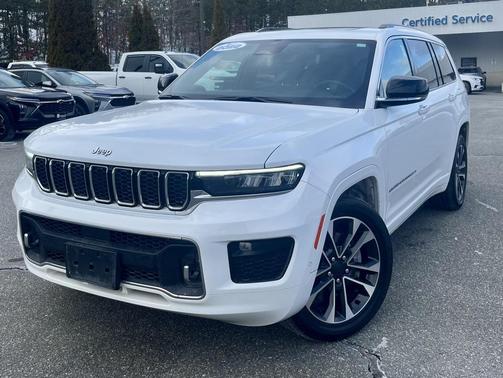 Bright White Clearcoat 2022 Jeep Grand Cherokee L Overland SUV