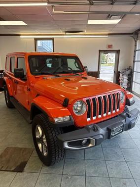 Orange 2018 Jeep Wrangler Unlimited Sahara