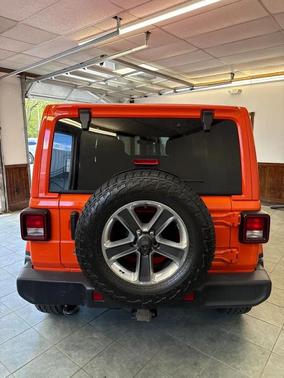 Orange 2018 Jeep Wrangler Unlimited Sahara