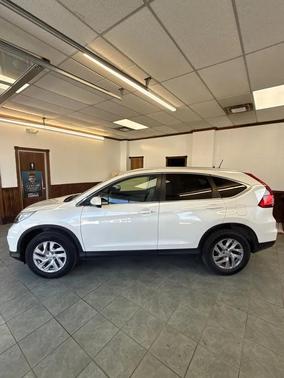 White 2015 Honda CR-V EX-L