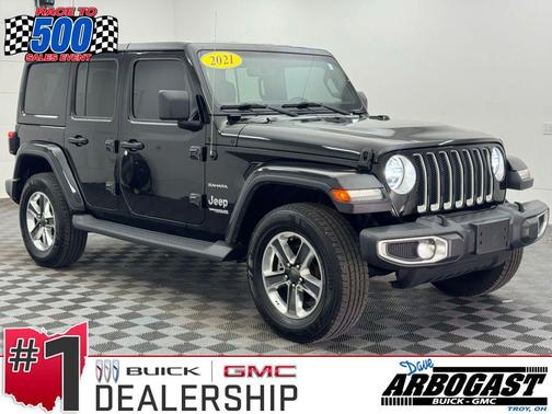 Black Clearcoat 2021 Jeep Wrangler Unlimited Sahara
