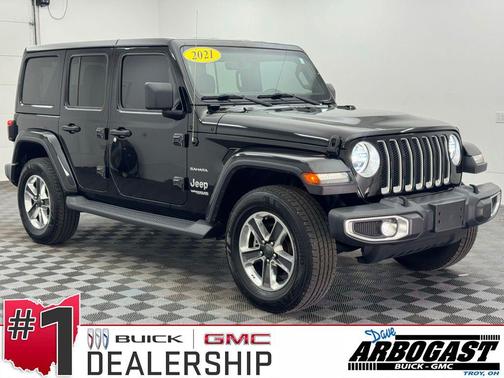 Black Clearcoat 2021 Jeep Wrangler Unlimited Sahara