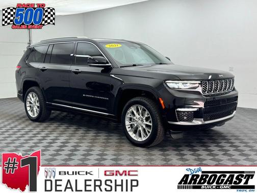 Diamond Black Crystal Pearlcoat 2021 Jeep Grand Cherokee L Summit