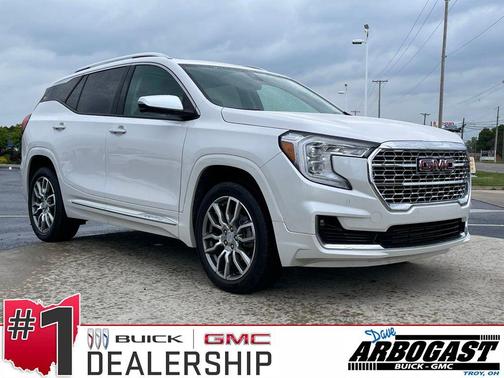 White Frost Tricoat 2023 GMC Terrain Denali