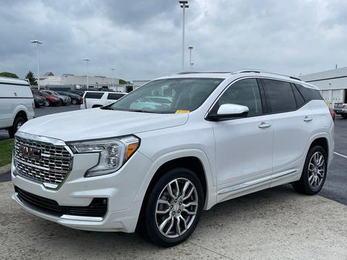 White Frost Tricoat 2023 GMC Terrain Denali