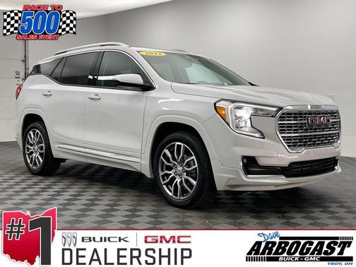 White Frost Tricoat 2023 GMC Terrain Denali
