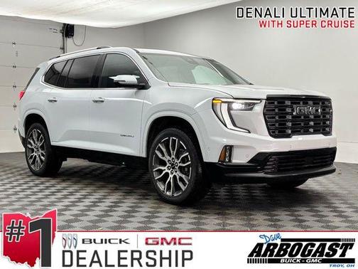 Glacier White Tricoat 2026 GMC Acadia Denali