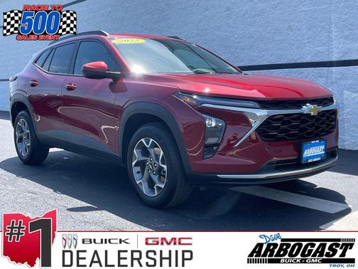 Crimson Metallic 2025 Chevrolet Trax LT