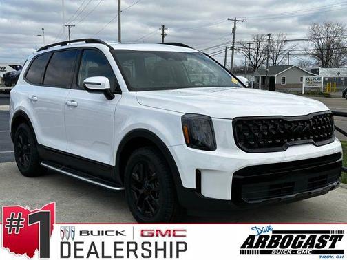 Glacial White Pearl 2025 Kia Telluride EX X-Pro