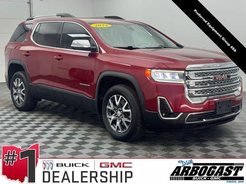 Volcanic Red Tintcoat 2023 GMC Acadia FWD SLT