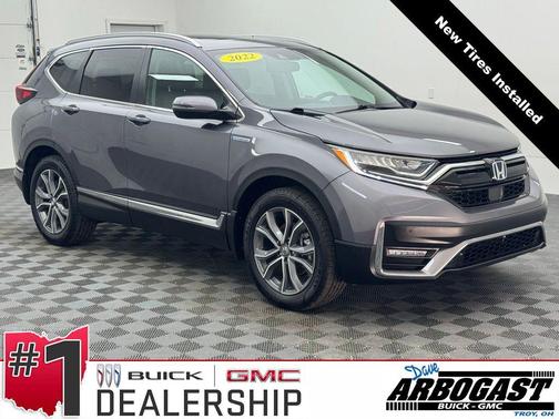 Gray 2022 Honda CR-V Hybrid Touring