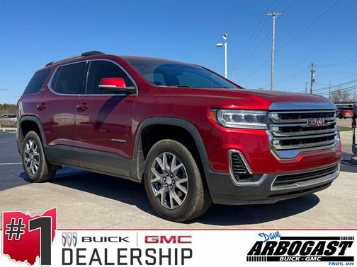 Volcanic Red Tintcoat 2023 GMC Acadia FWD SLT