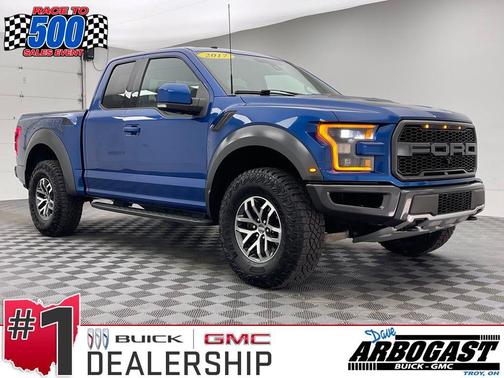 Lightning Blue 2017 Ford F-150 Raptor