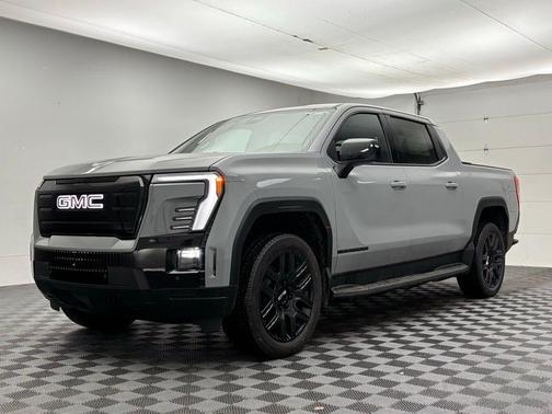 Thunderstorm Gray 2026 GMC Sierra EV Extended Range Elevation