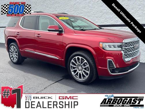 Cayenne Red Tintcoat 2022 GMC Acadia Denali