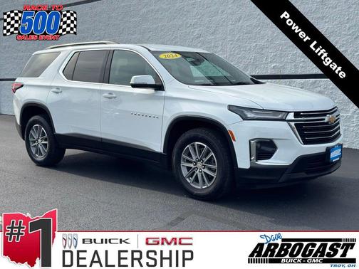 Summit White 2024 Chevrolet Traverse LT Cloth