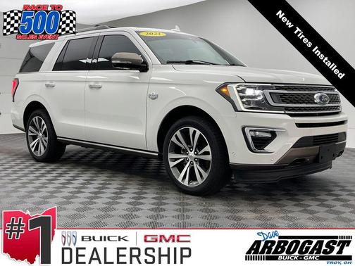 Star White Metallic Tri-Coat 2021 Ford Expedition King Ranch