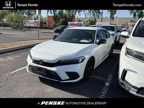Platinum White 2024 Honda Civic Sport