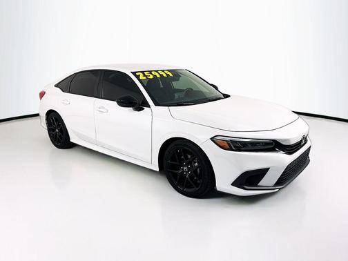 Platinum White 2024 Honda Civic Sport