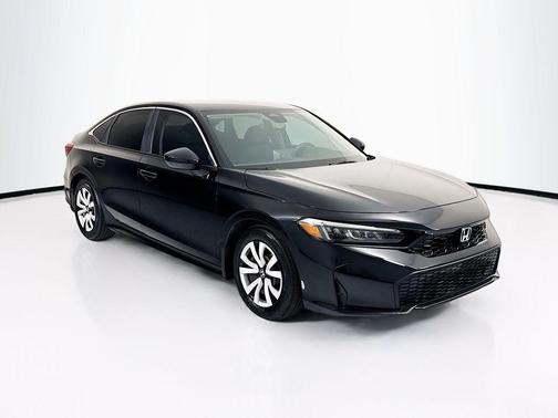 Crystal Black Pearl 2025 Honda Civic LX