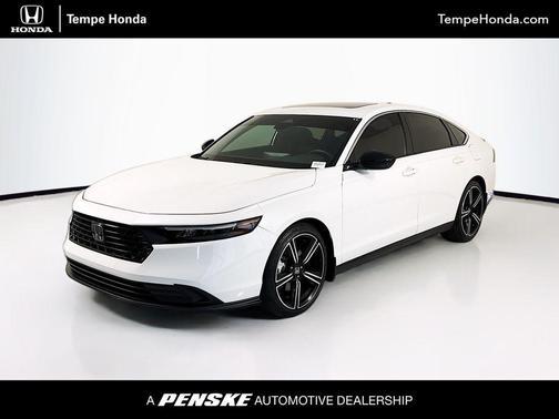 Platinum White Pearl 2024 Honda Accord Hybrid Sport