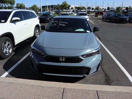 Gray 2025 Honda Civic Hybrid Sport Touring