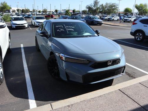 Gray 2025 Honda Civic Hybrid Sport Touring