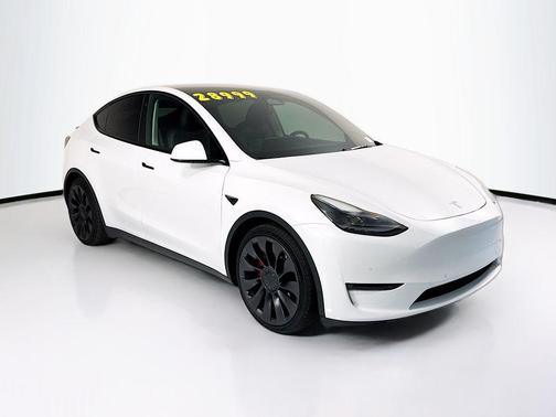 Pearl White Multi-Coat 2022 Tesla Model Y Performance Dual Motor All-Wheel Drive