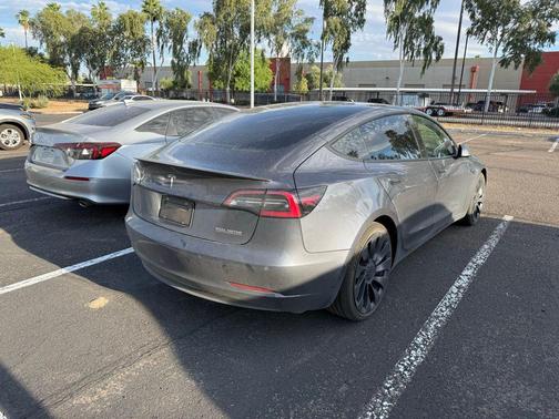 Grey 2022 Tesla Model 3 Performance