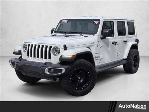 Bright White Clearcoat 2018 Jeep Wrangler Unlimited Sahara