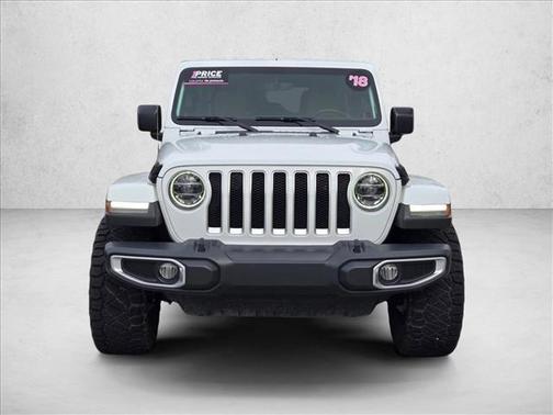 Bright White Clearcoat 2018 Jeep Wrangler Unlimited Sahara