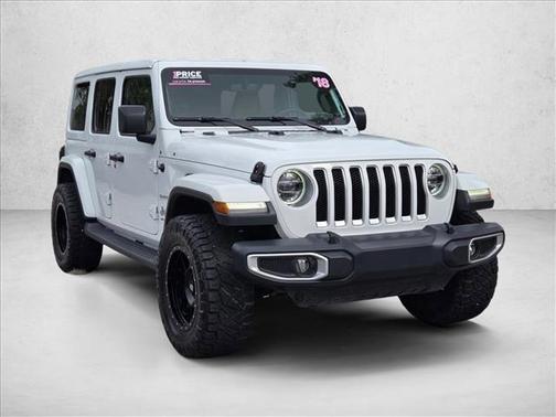 Bright White Clearcoat 2018 Jeep Wrangler Unlimited Sahara