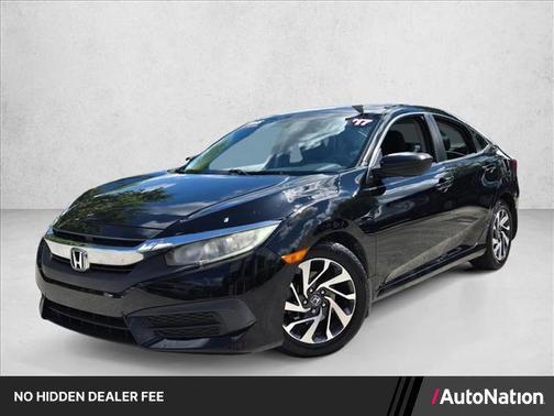 Crystal Black Pearl 2017 Honda Civic EX