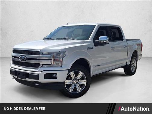 White Platinum Metallic Tri-Coat 2018 Ford F-150 Platinum