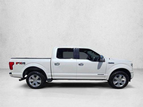 White Platinum Metallic Tri-Coat 2018 Ford F-150 Platinum