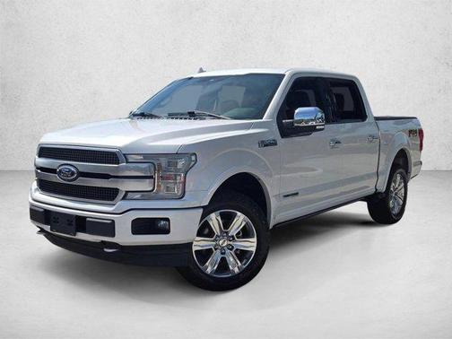 White Platinum Metallic Tri-Coat 2018 Ford F-150 Platinum