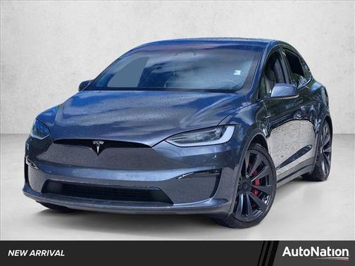 Stealth Grey 2023 Tesla Model X Plaid Tri Motor All-Wheel Drive