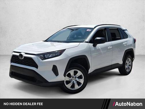 Super White 2021 Toyota RAV4 LE