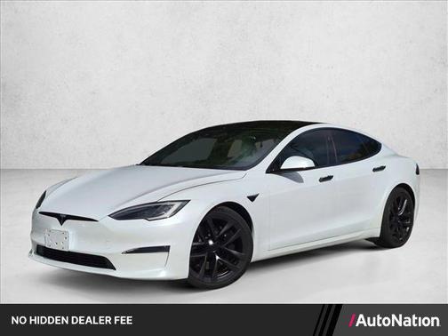 Pearl White Multi-Coat 2022 Tesla Model S Dual Motor All-Wheel Drive