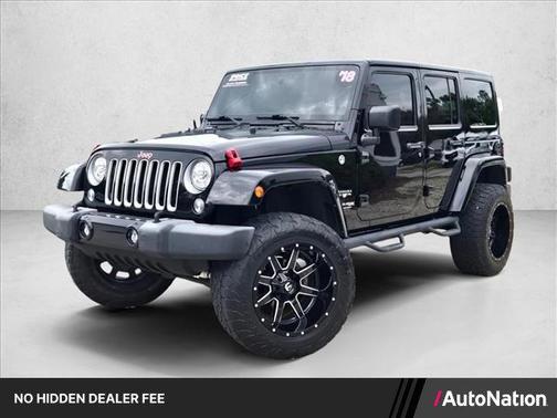 Black Clearcoat 2018 Jeep Wrangler JK Unlimited Sahara