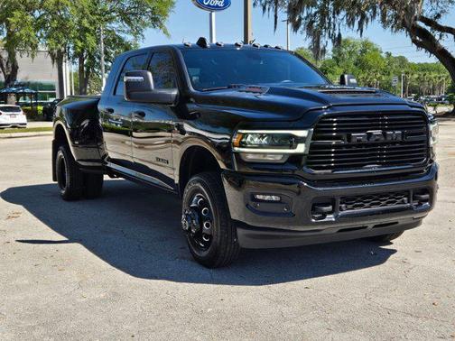 Diamond Black Crystal Pearlcoat 2024 RAM 3500 Laramie Mega Cab 4x4 6'4' Box