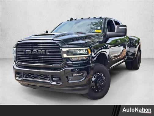 Diamond Black Crystal Pearlcoat 2024 RAM 3500 Laramie Mega Cab 4x4 6'4' Box