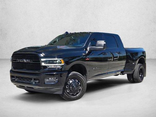 Diamond Black Crystal Pearlcoat 2024 RAM 3500 Laramie Mega Cab 4x4 6'4' Box