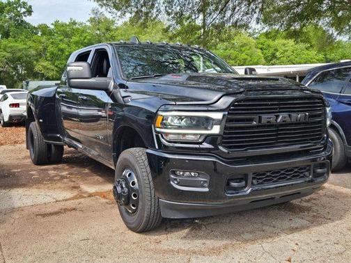 Diamond Black Crystal Pearlcoat 2024 RAM 3500 Laramie Mega Cab 4x4 6'4' Box