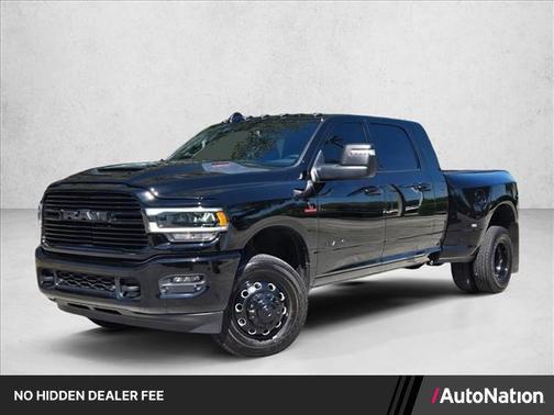 Diamond Black Crystal Pearlcoat 2024 RAM 3500 Laramie Mega Cab 4x4 6'4' Box