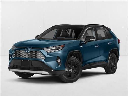 Cavalry Blue/Midnight Black Metallic 2022 Toyota RAV4 Hybrid SE