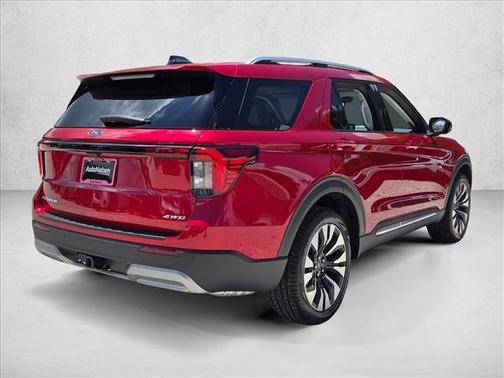 Rapid Red Metallic Tinted Clearcoat 2026 Ford Explorer Platinum