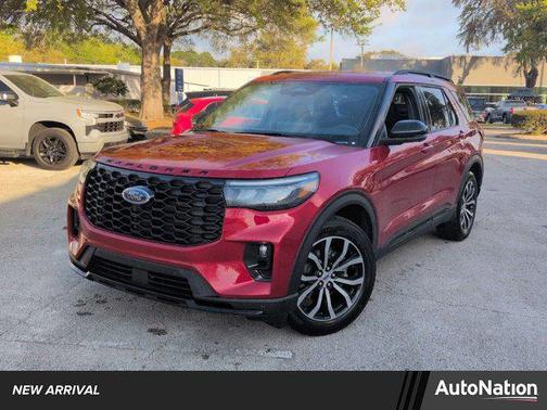 Rapid Red Metallic Tinted Clearcoat 2026 Ford Explorer ST-Line