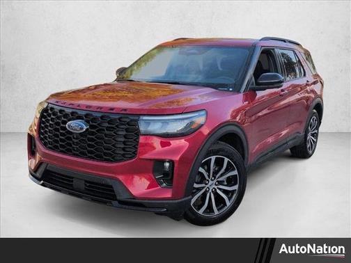 Rapid Red Metallic Tinted Clearcoat 2026 Ford Explorer ST-Line