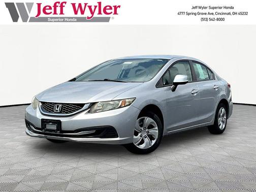 Alabaster Silver Metallic 2013 Honda Civic LX